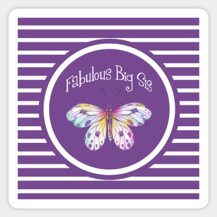 Fabulous Big Sister Butterfly Sticker